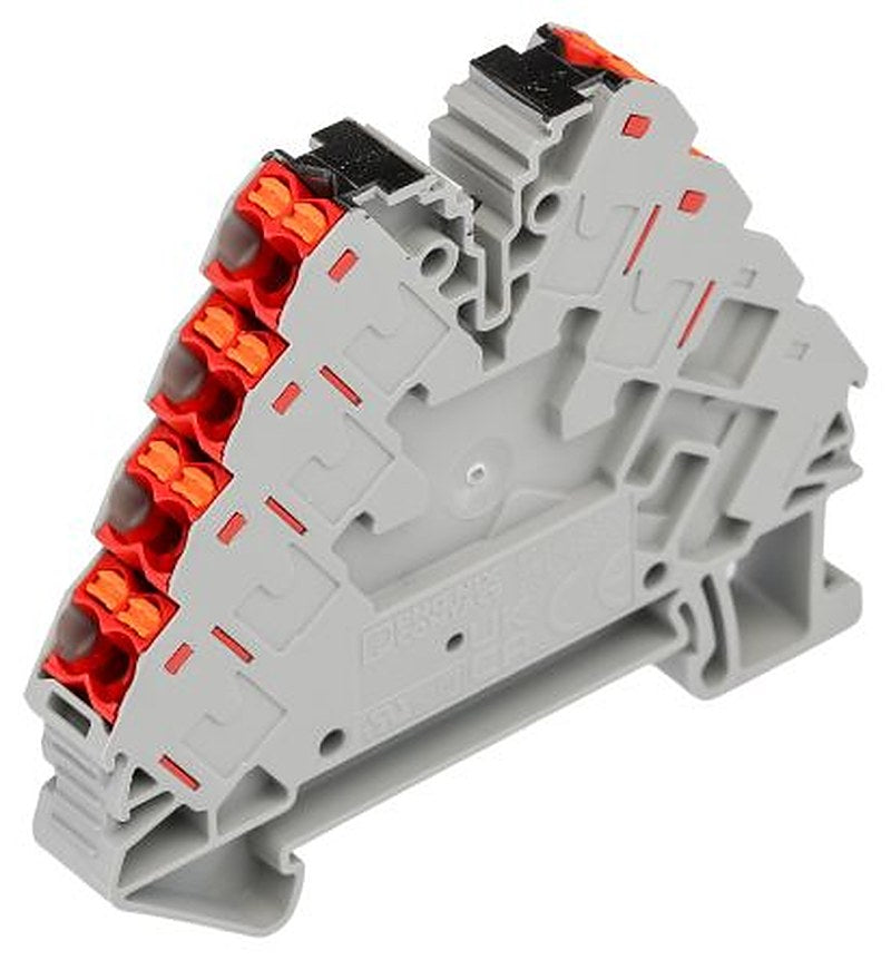 Phoenix Contact PTRVB Series Distribution Block, 13-Way, 14AWG, 26 AWG Wire, 32A Push-in