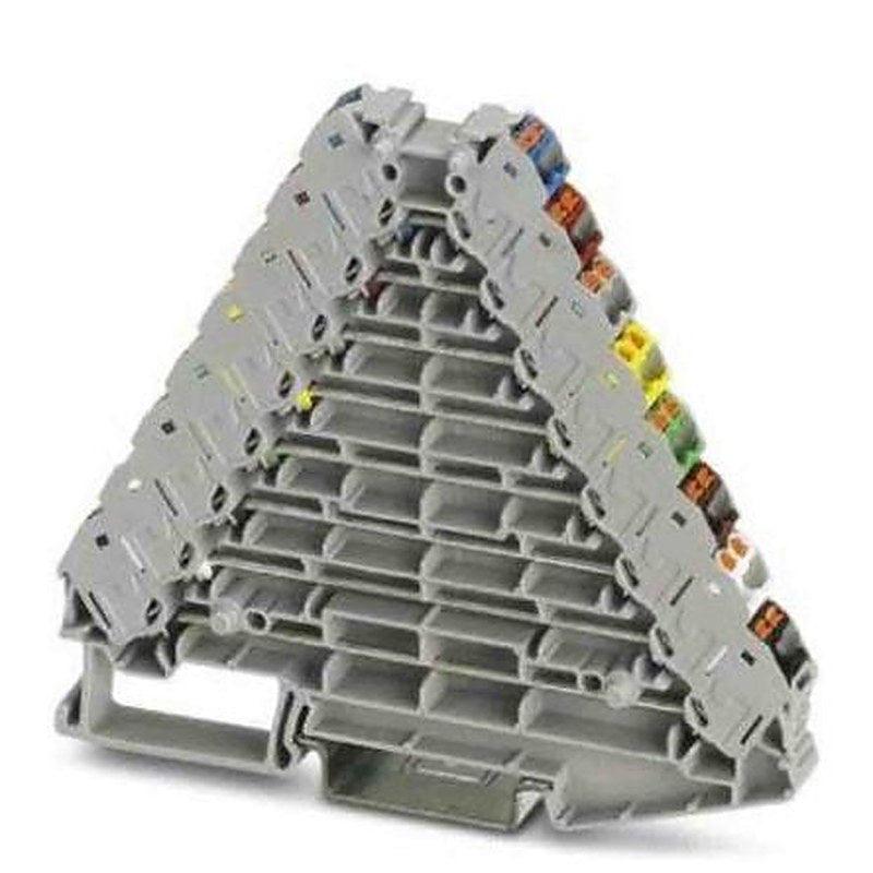 Phoenix Contact 3270230 PTRV Series DIN Rail Terminal Block Grey, 0.14mm², 2.5 mm², 8-Level, Push-in
