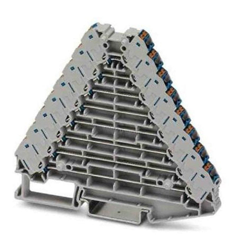 Phoenix Contact 3270233 PTRV Series Non-Fuse DIN Rail Terminal Grey, 0.14mm², 2.5 mm², 8-Level, Push-in