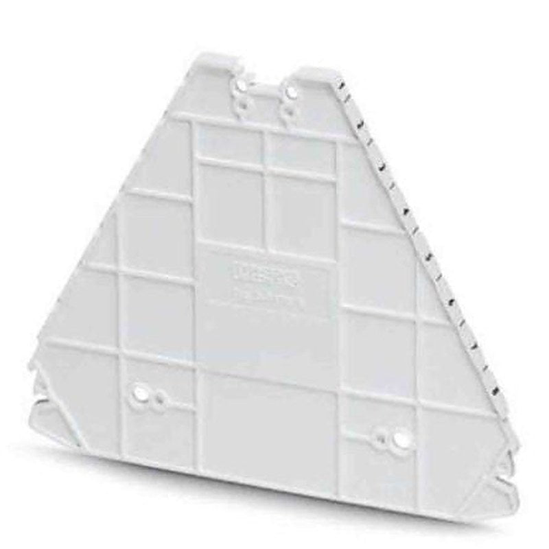 Phoenix Contact D-PTRV 8 WH Series End Cover for Use with DIN Rail Terminal Blocks