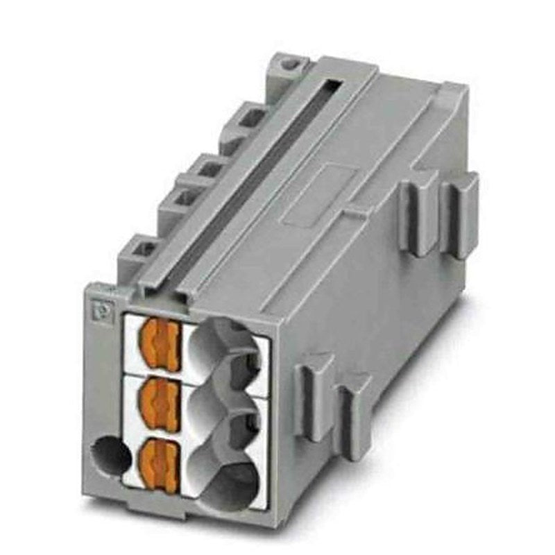 Phoenix Contact PTMC Series Pluggable Terminal Block, 1-Way, 14AWG, 26 AWG Wire, 17.5A Push-in
