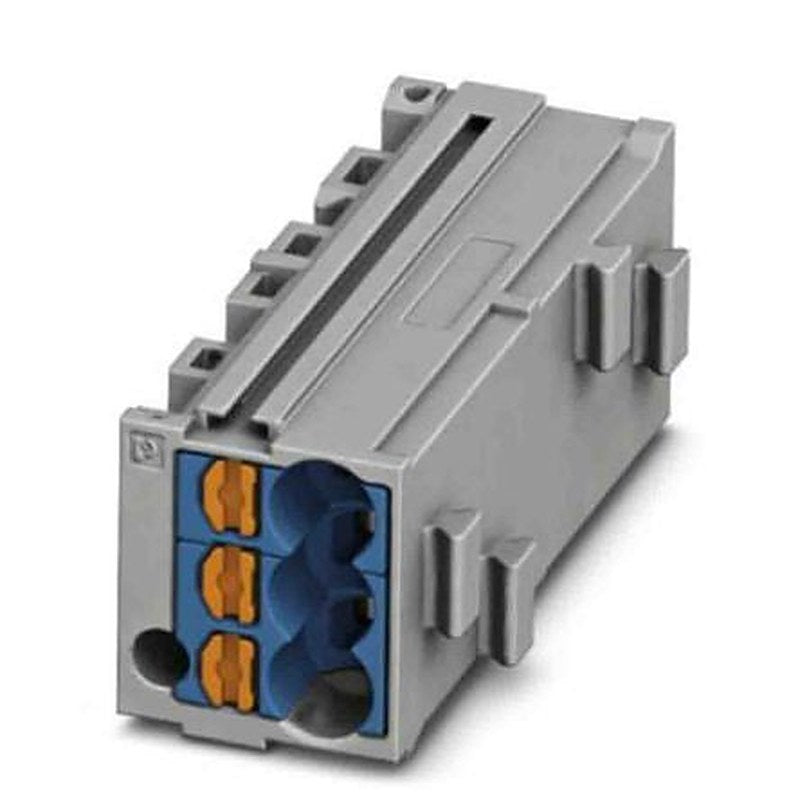 Phoenix Contact PTMC Series Pluggable Terminal Block, 1-Way, 14AWG, 26 AWG Wire, 17.5A Push-in