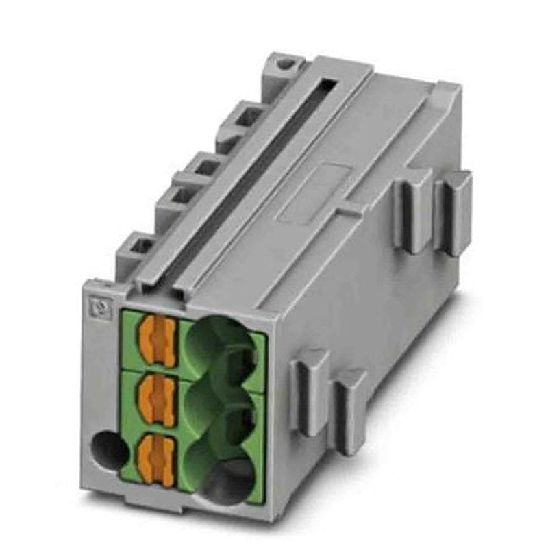 Phoenix Contact PTMC Series Pluggable Terminal Block, 1-Way, 14AWG, 26 AWG Wire, 17.5A Push-in