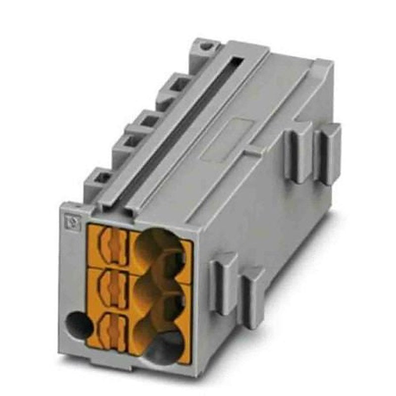 Phoenix Contact PTMC Series Pluggable Terminal Block, 1-Way, 14AWG, 26 AWG Wire, 17.5A Push-in
