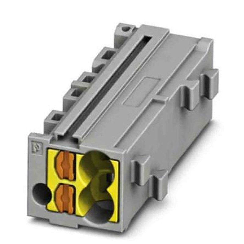 Phoenix Contact PTMC Series Pluggable Terminal Block, 1-Way, 14AWG, 26 AWG Wire, 17.5A Push-in