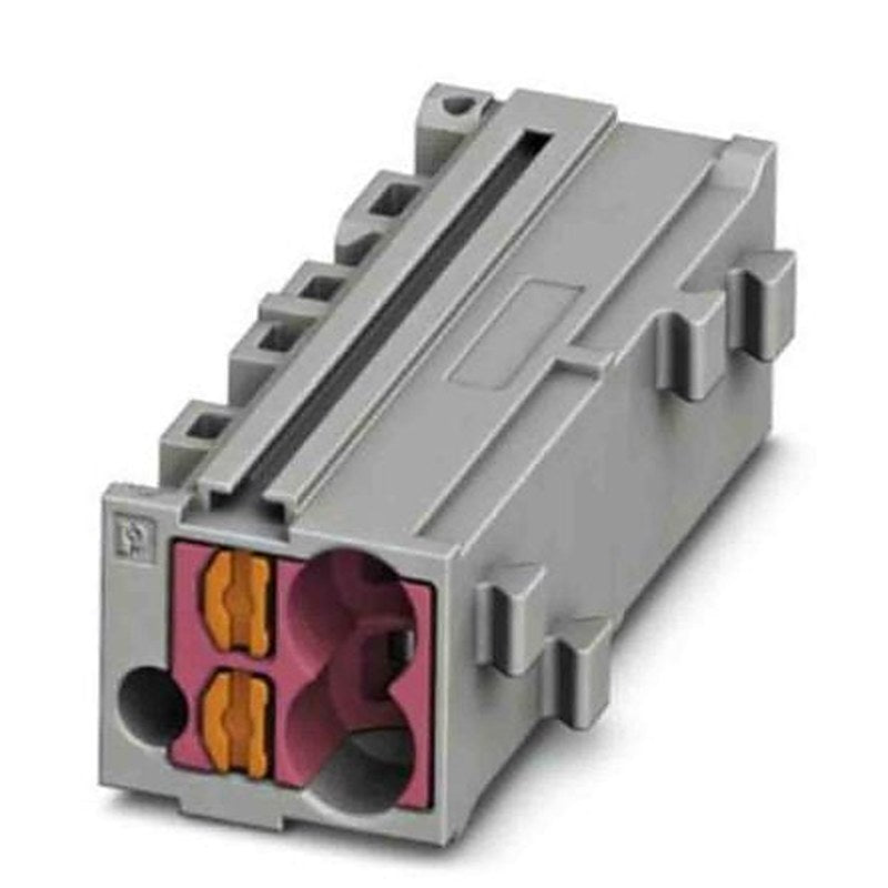 Phoenix Contact PTMC Series Pluggable Terminal Block, 1-Way, 14AWG, 26 AWG Wire, 17.5A Push-in