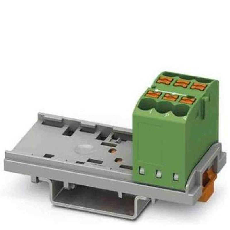 Phoenix Contact Distribution Block, 6 Way, 690V, 24A, Green