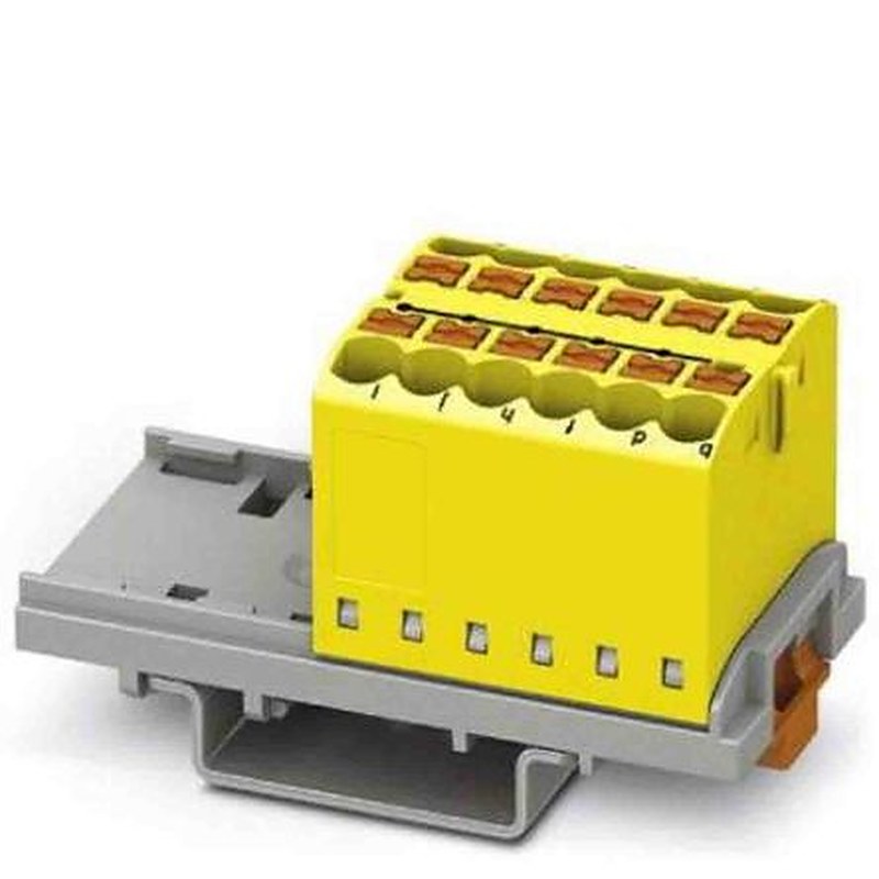 Phoenix Contact Distribution Block, 12 Way, 690V, 24A, Yellow