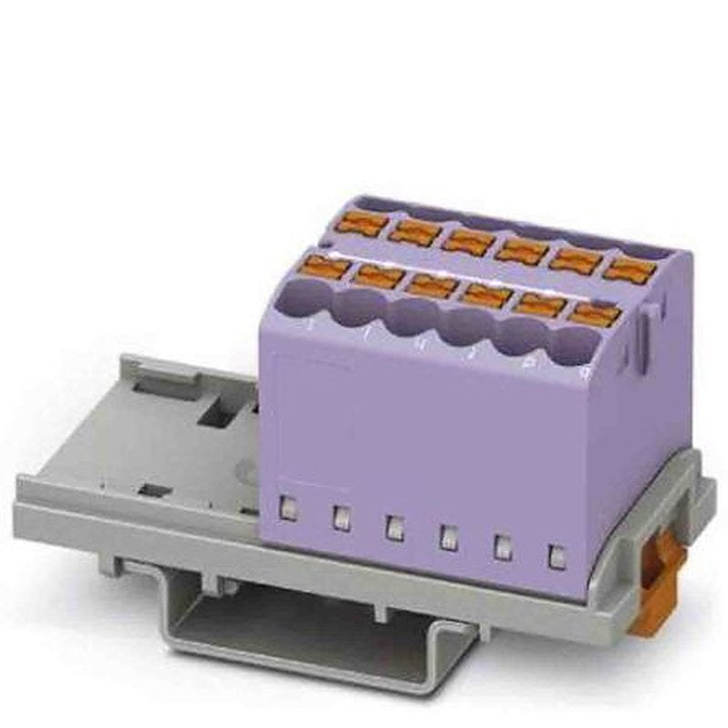 Phoenix Contact Distribution Block, 12 Way, 690V, 24A, Violet