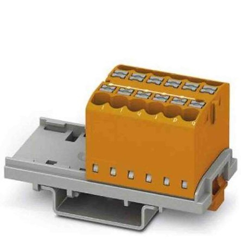 Phoenix Contact Distribution Block, 12 Way, 690V, 24A, Orange