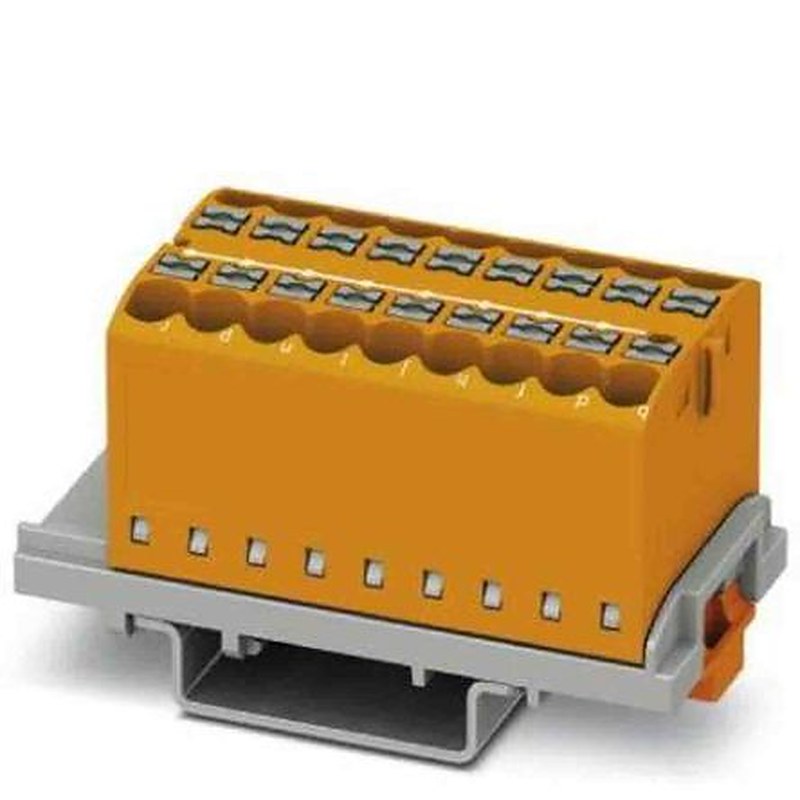 Phoenix Contact Distribution Block, 18 Way, 690V, 24A, Orange