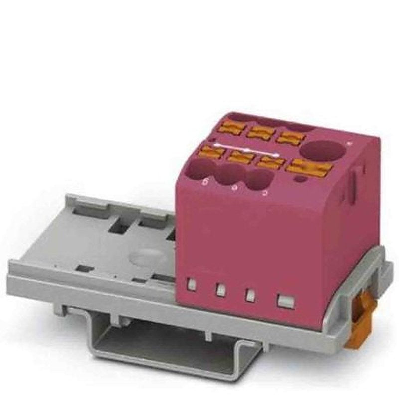 Phoenix Contact Distribution Block, 7 Way, 690V, 24A, Pink