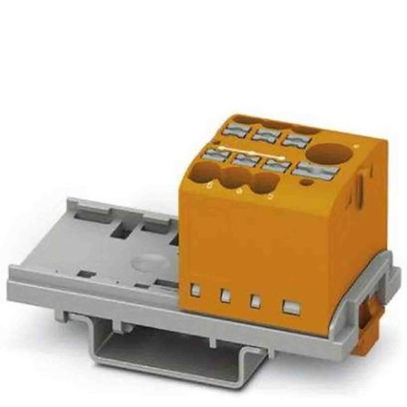 Phoenix Contact Distribution Block, 7 Way, 690V, 24A, Orange