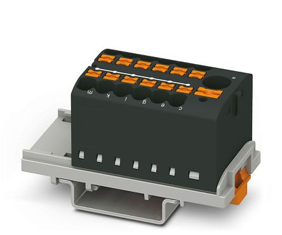 Phoenix Contact Distribution Block, 13 Way, 690V, 24A, Black