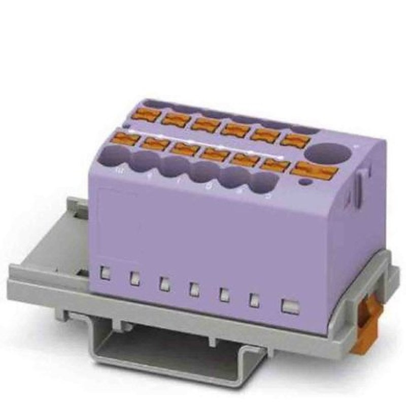 Phoenix Contact Distribution Block, 13 Way, 690V, 24A, Violet