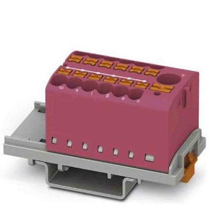 Phoenix Contact Distribution Block, 13 Way, 690V, 24A, Pink
