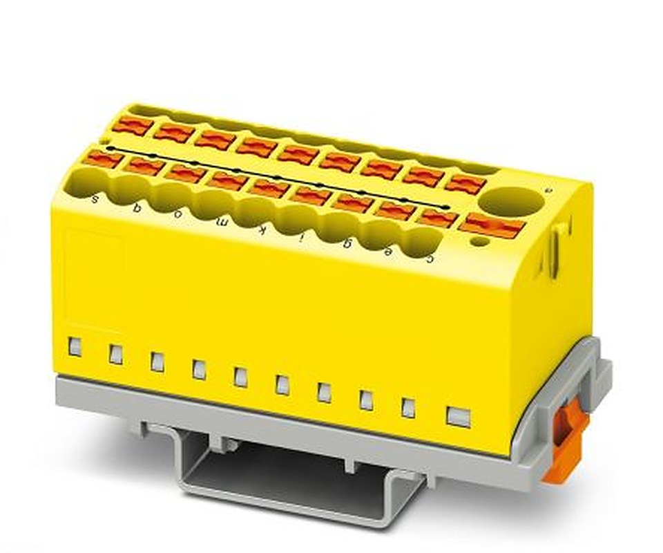 Phoenix Contact Distribution Block, 19 Way, 690V, 24A, Blue