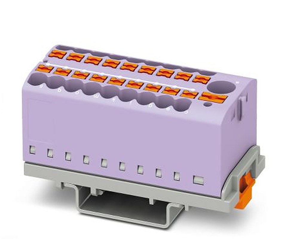 Phoenix Contact Distribution Block, 19 Way, 690V, 24A, Blue