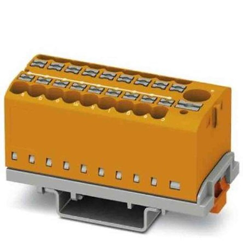 Phoenix Contact Distribution Block, 19 Way, 690V, 24A, Orange