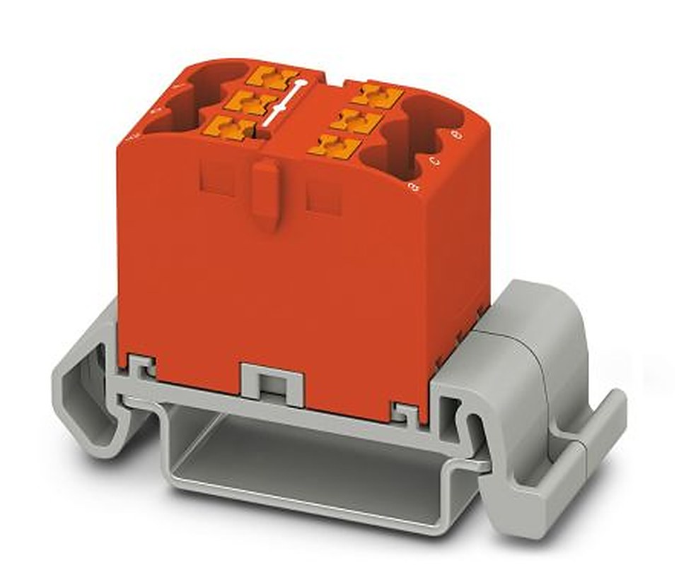 Phoenix Contact Distribution Block, 6 Way, 690V, 32A, Grey