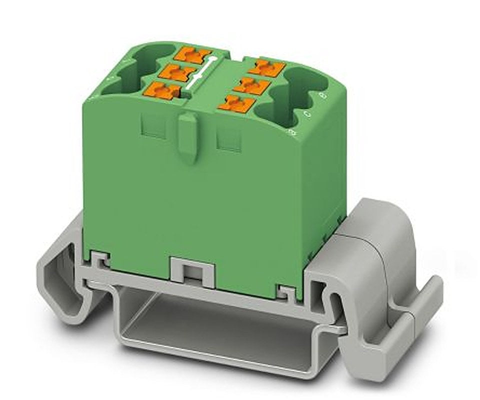 Phoenix Contact Distribution Block, 6 Way, 690V, 24A, Red