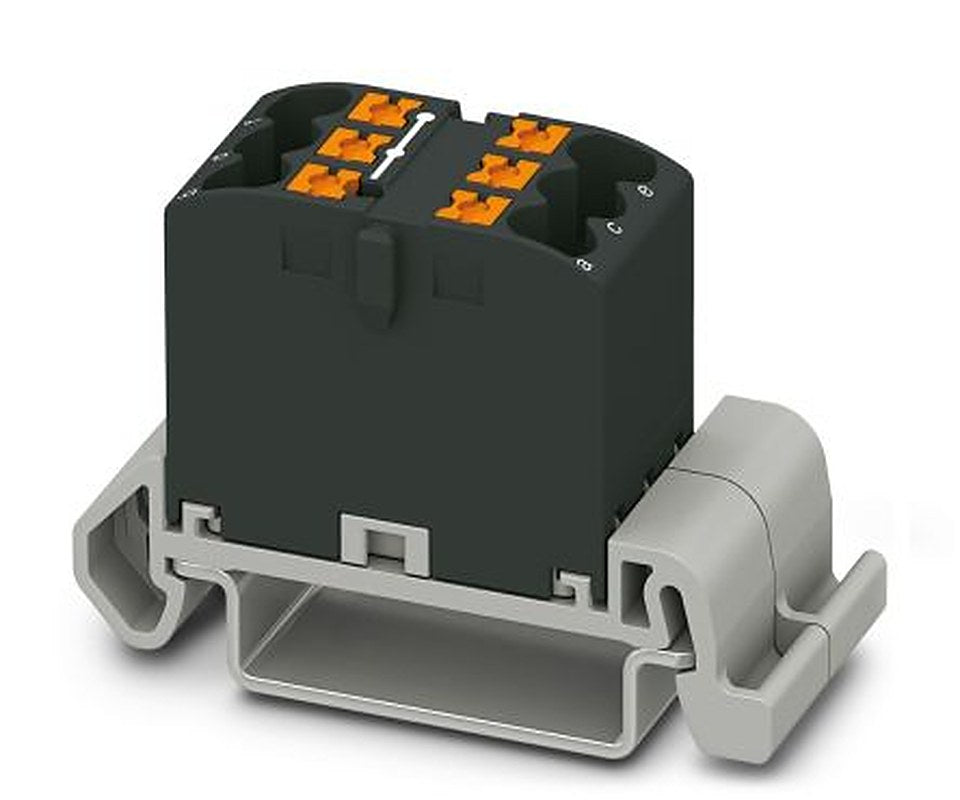 Phoenix Contact Distribution Block, 6 Way, 690V, 24A, Black