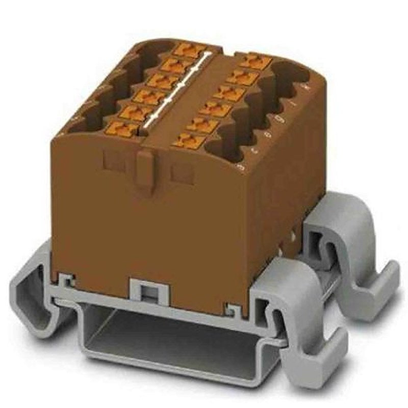Phoenix Contact Distribution Block, 12 Way, 690V, 24A, Brown