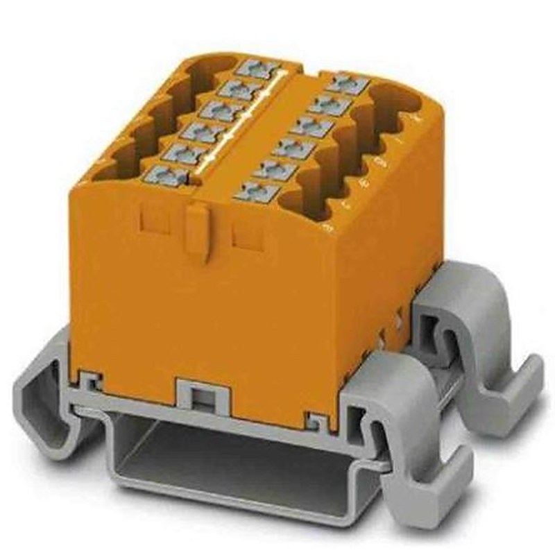 Phoenix Contact Distribution Block, 12 Way, 690V, 24A, Orange