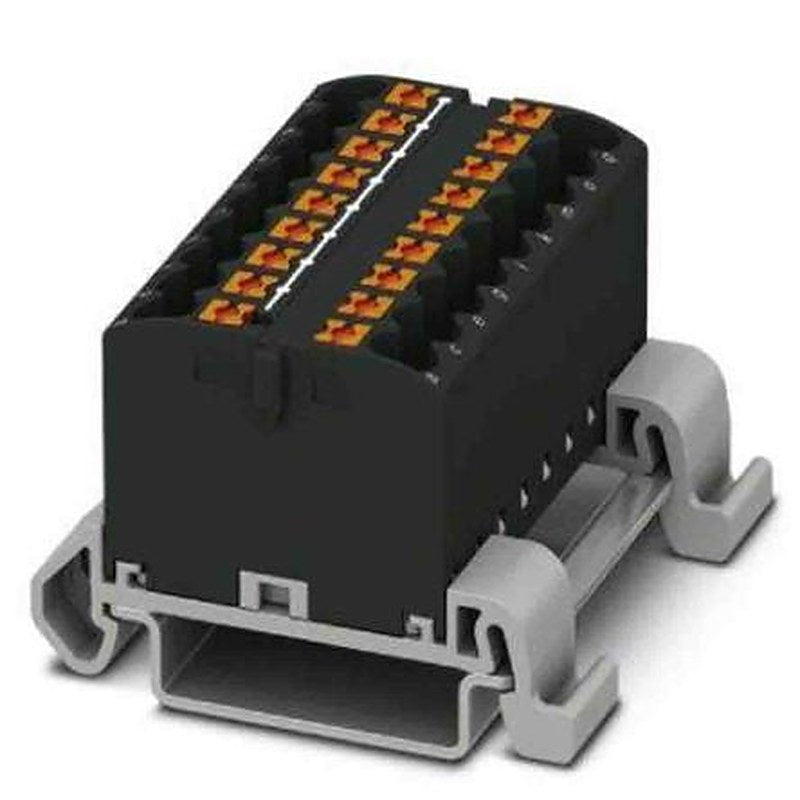 Phoenix Contact Distribution Block, 18 Way, 690V, 24A, Black