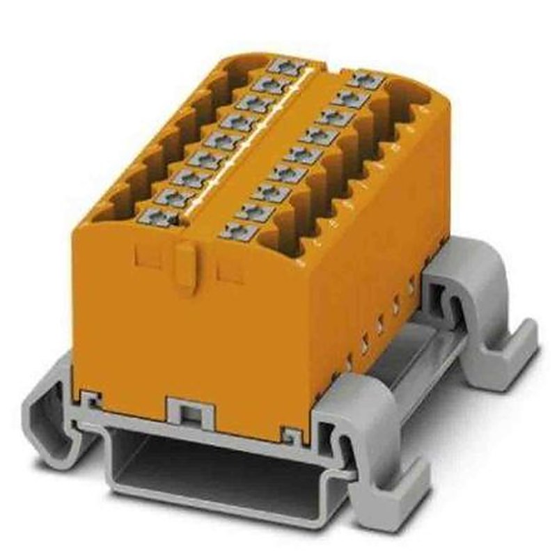 Phoenix Contact Distribution Block, 18 Way, 690V, 24A, Orange
