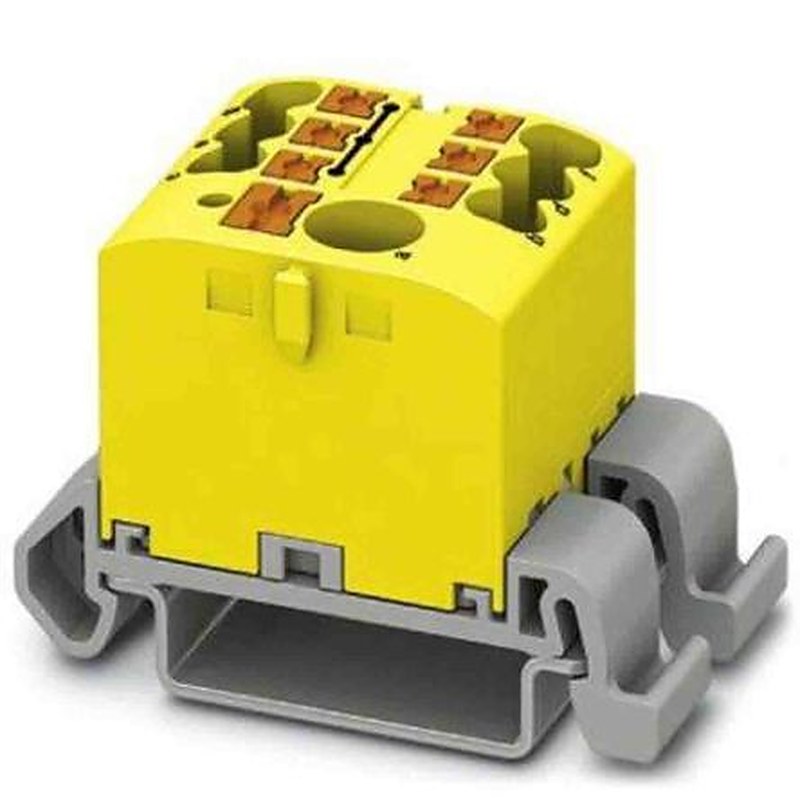 Phoenix Contact Distribution Block, 7 Way, 690V, 24A, Yellow