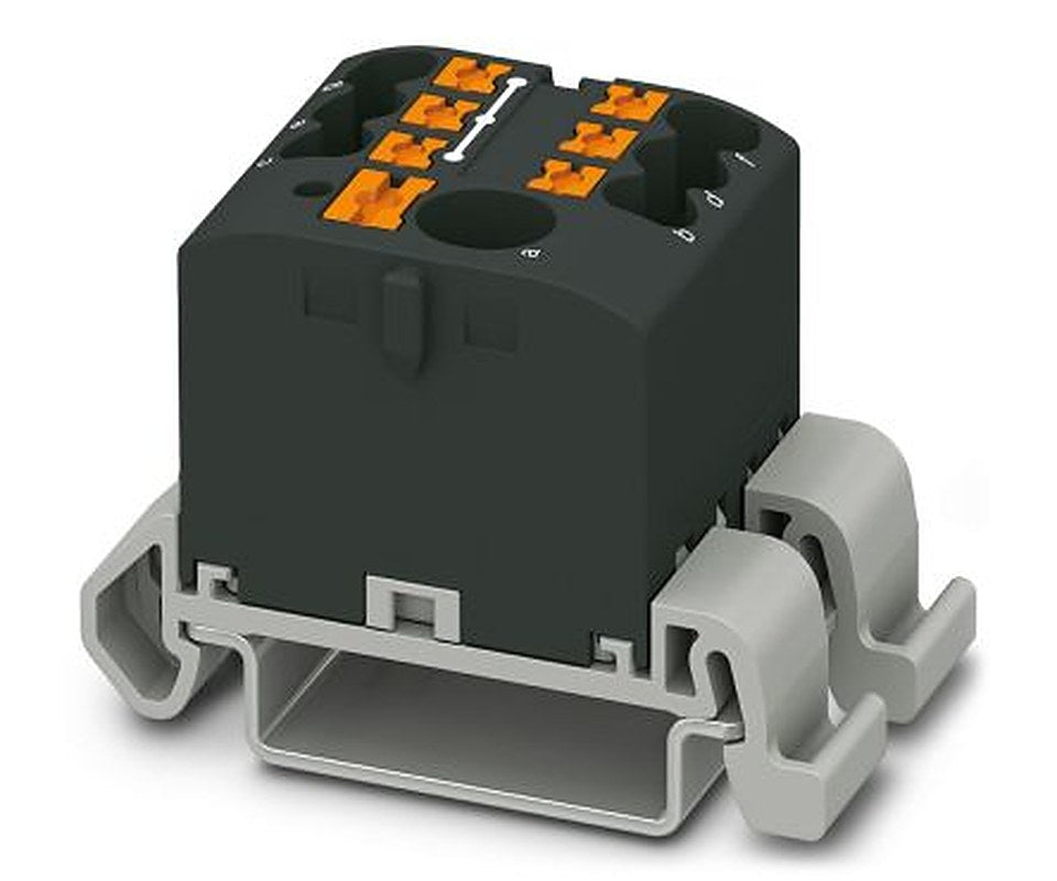Phoenix Contact Distribution Block, 7 Way, 690V, 24A, Black