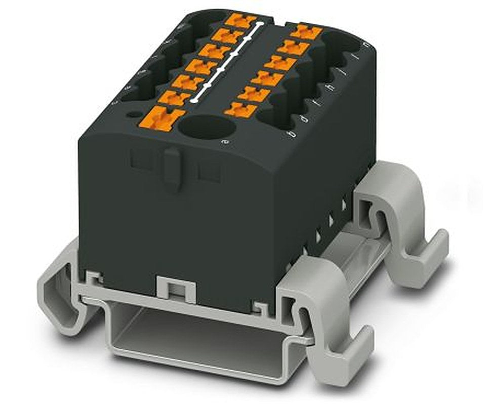 Phoenix Contact Distribution Block, 13 Way, 690V, 24A, Black