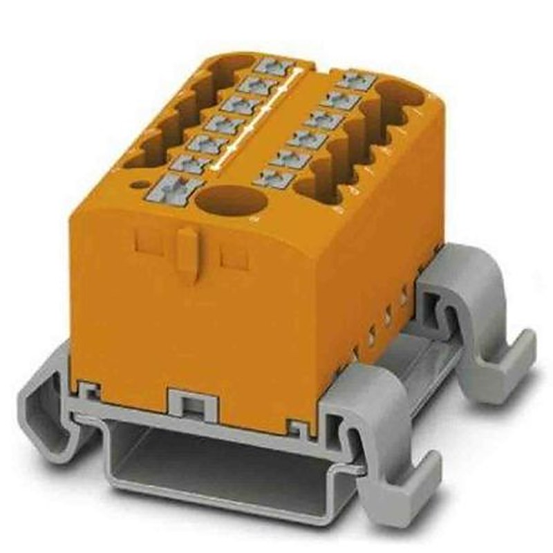 Phoenix Contact Distribution Block, 13 Way, 690V, 24A, Orange