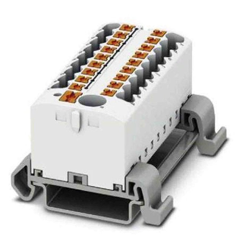 Phoenix Contact Distribution Block, 19 Way, 690V, 24A, White