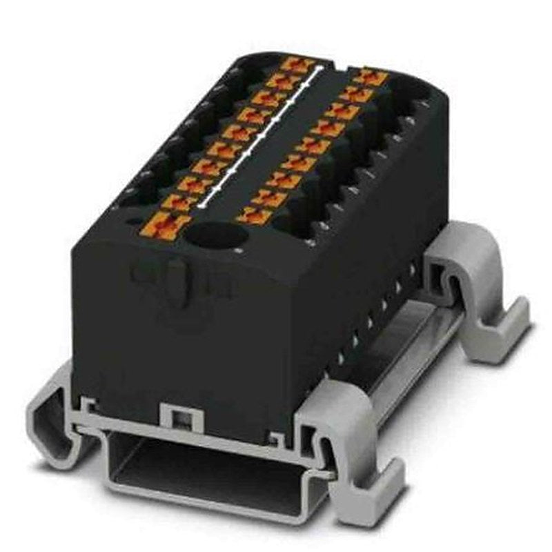 Phoenix Contact Distribution Block, 19 Way, 690V, 24A, Black