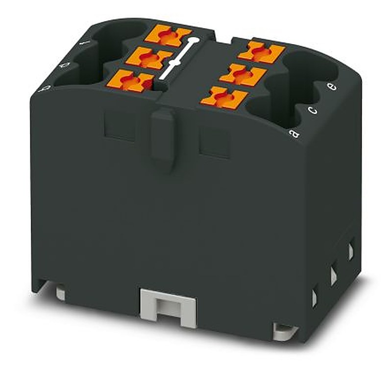 Phoenix Contact Distribution Block, 6 Way, 450V, 24A, Black