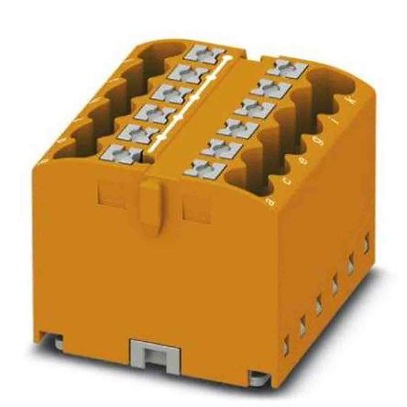 Phoenix Contact Distribution Block, 12 Way, 450V, 24A, Orange