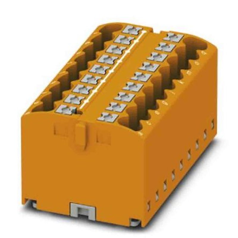 Phoenix Contact Distribution Block, 18 Way, 450V, 24A, Orange