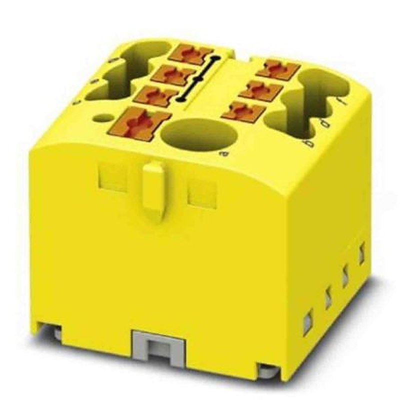 Phoenix Contact Distribution Block, 7 Way, 450V, 24A, Yellow