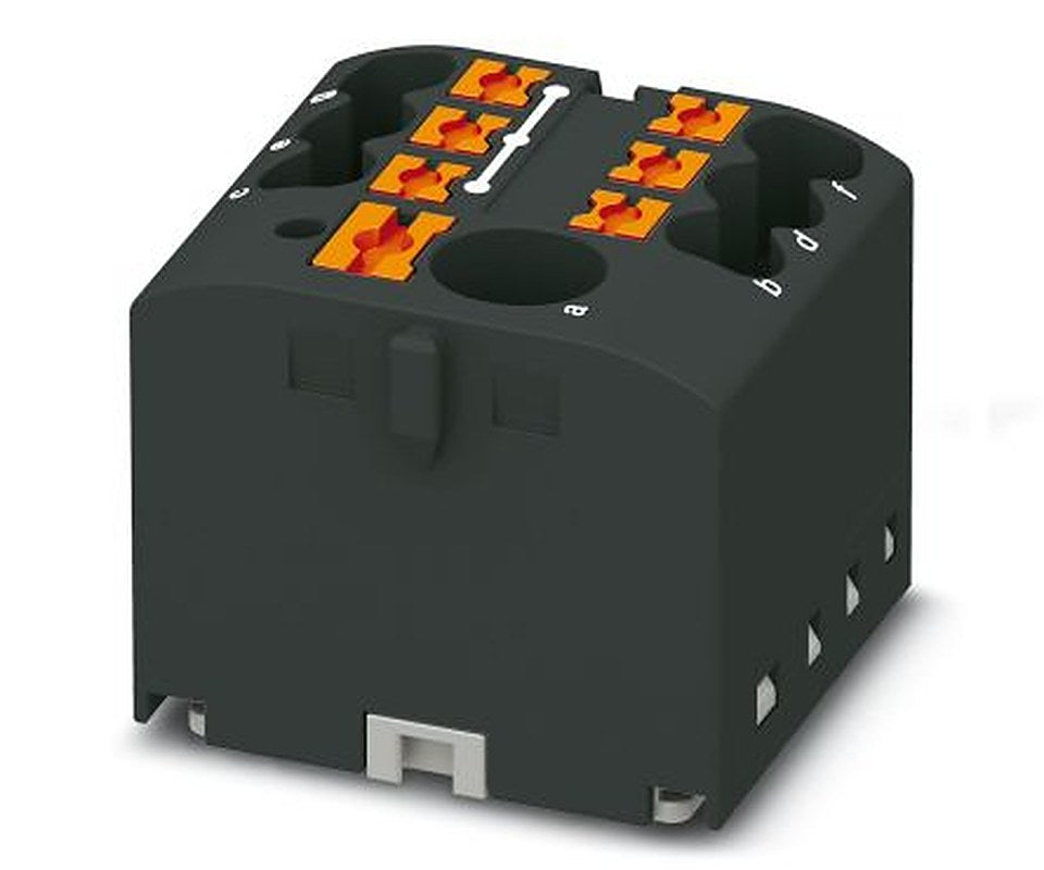 Phoenix Contact Distribution Block, 7 Way, 450V, 24A, Black