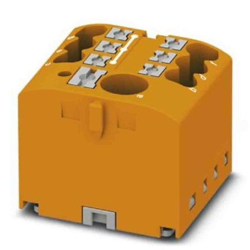 Phoenix Contact Distribution Block, 7 Way, 450V, 24A, Orange