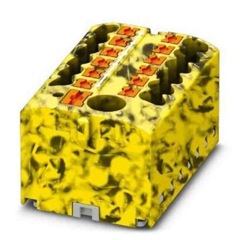 Phoenix Contact Distribution Block, 13 Way, 450V, 24A, Black, Yellow