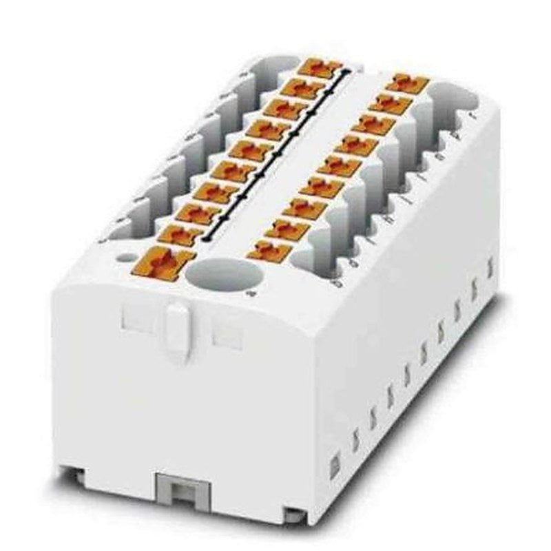 Phoenix Contact Distribution Block, 19 Way, 450V, 24A, White