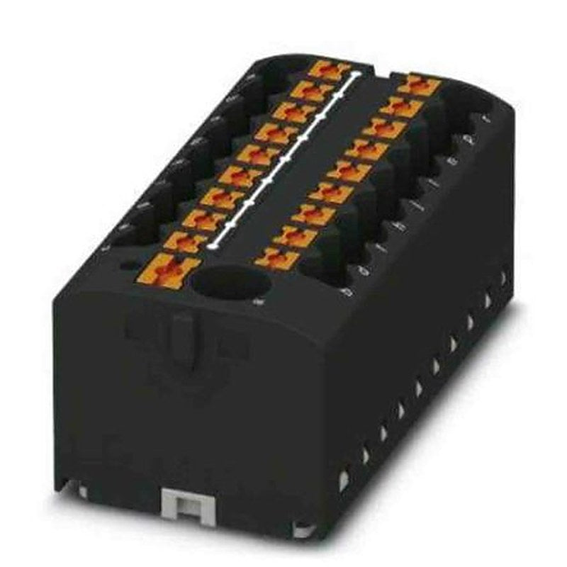 Phoenix Contact Distribution Block, 19 Way, 450V, 24A, Black