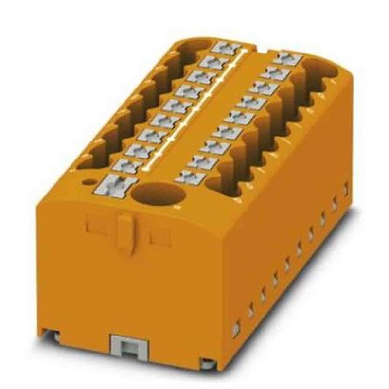 Phoenix Contact Distribution Block, 19 Way, 450V, 24A, Orange