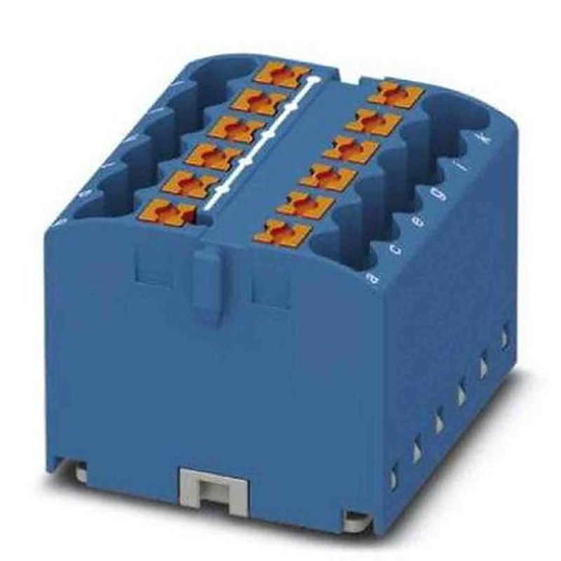 Phoenix Contact Distribution Block, 12 Way, 450V, 24A, Blue