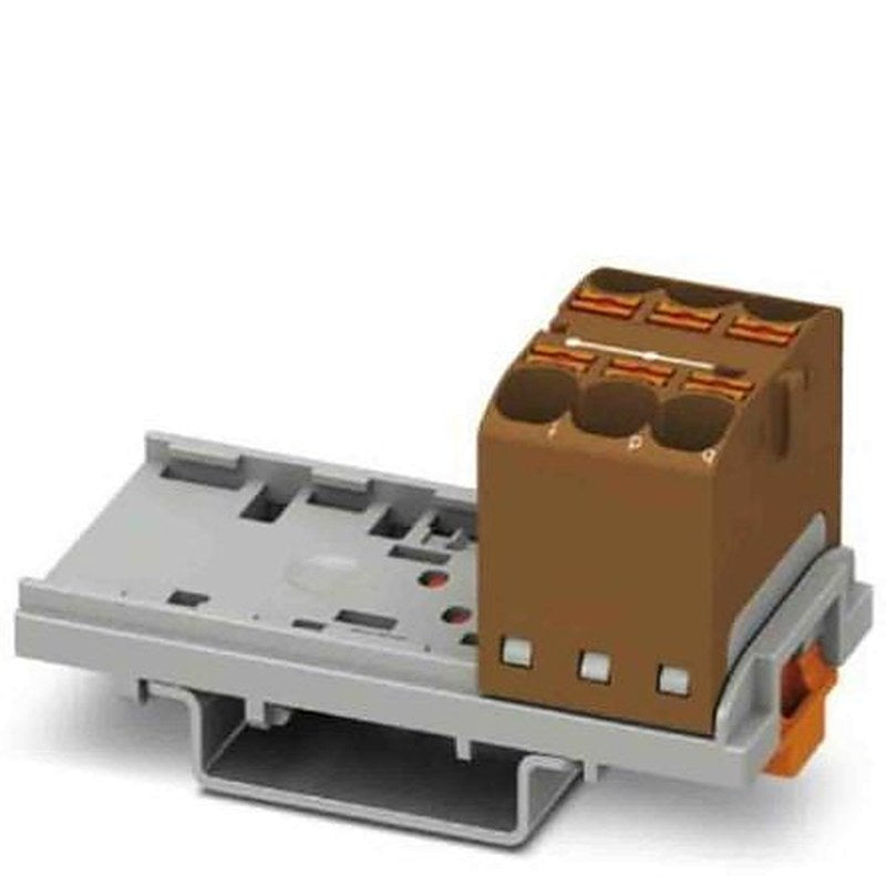 Phoenix Contact Distribution Block, 6 Way, 800V, 32A, Brown