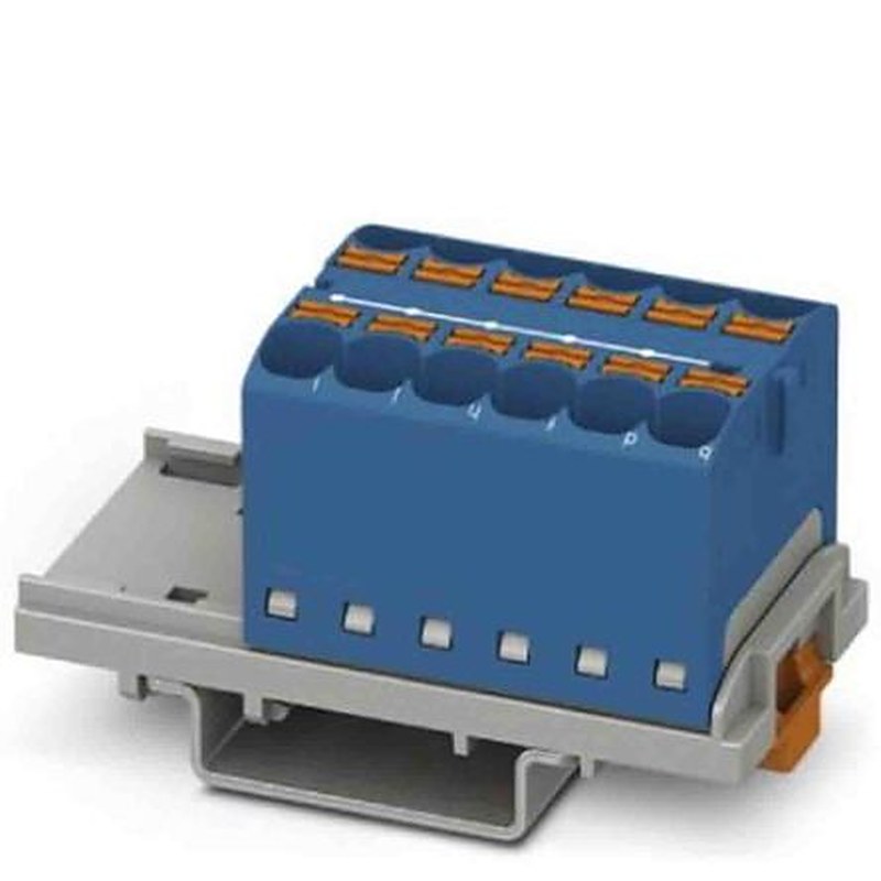 Phoenix Contact Distribution Block, 12 Way, 800V, 32A, Blue