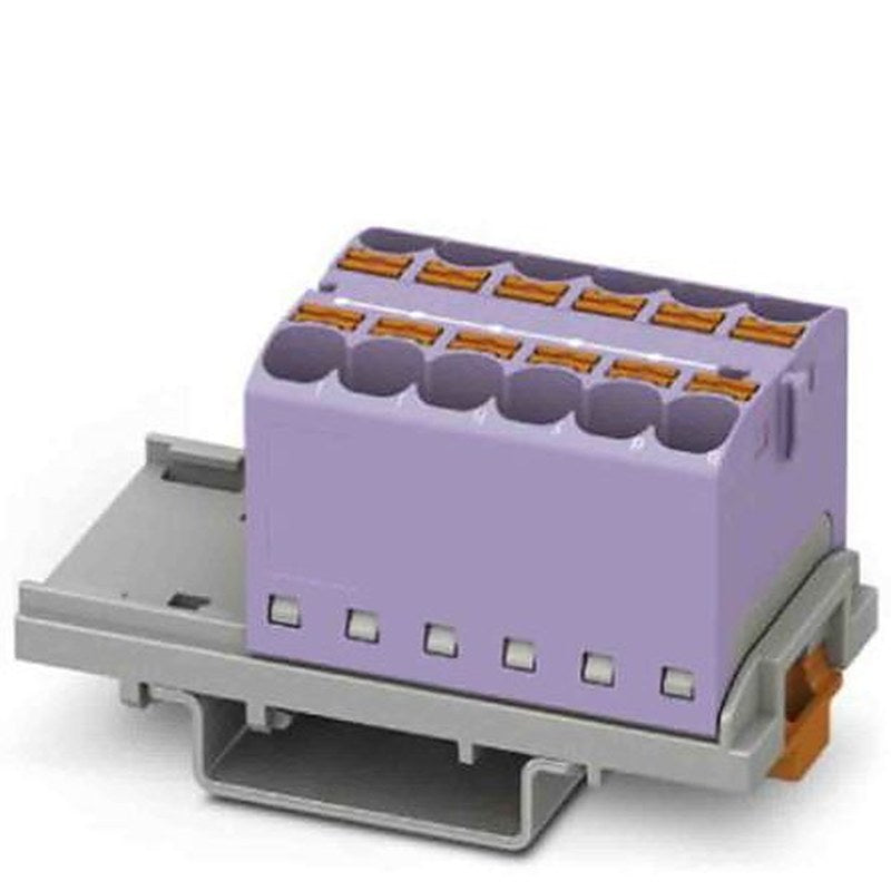 Phoenix Contact Distribution Block, 12 Way, 800V, 32A, Violet